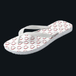 Flip Flops/Red Hearts Jandals<br><div class="desc">Flip Flops/Red Hearts/The beach is calling, and these flips flops are your answer! Pay ode to the summer and free your toes. Live, work and play with your feet exposed. Life really is a beach. Thong style, easy slip-on design. 100% rubber makes sandals both heavyweight and durable. Cushioned footbed with...</div>