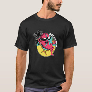 Flip Flops Relaxing In The Beach Summer Time  T-Shirt