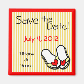 Flip Flops Save the Date Magnets