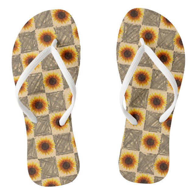 Flip Flops Sunflower (Footbed)
