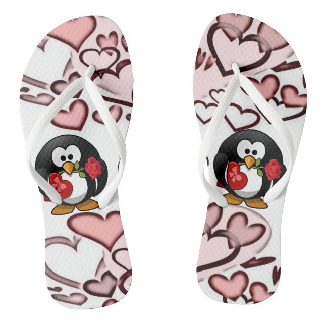 Flip Flops Valentine's Day (Footbed)