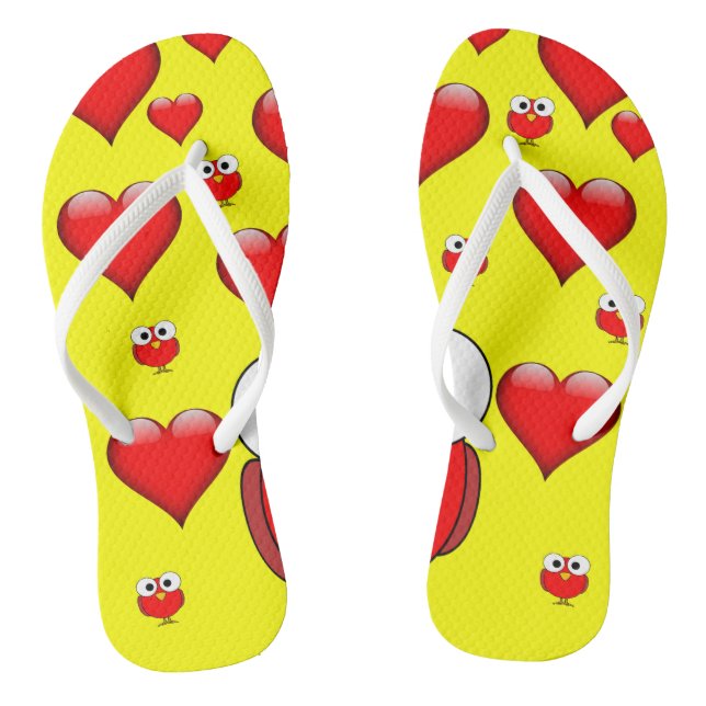 Flip Flops Valentine's Day (Footbed)