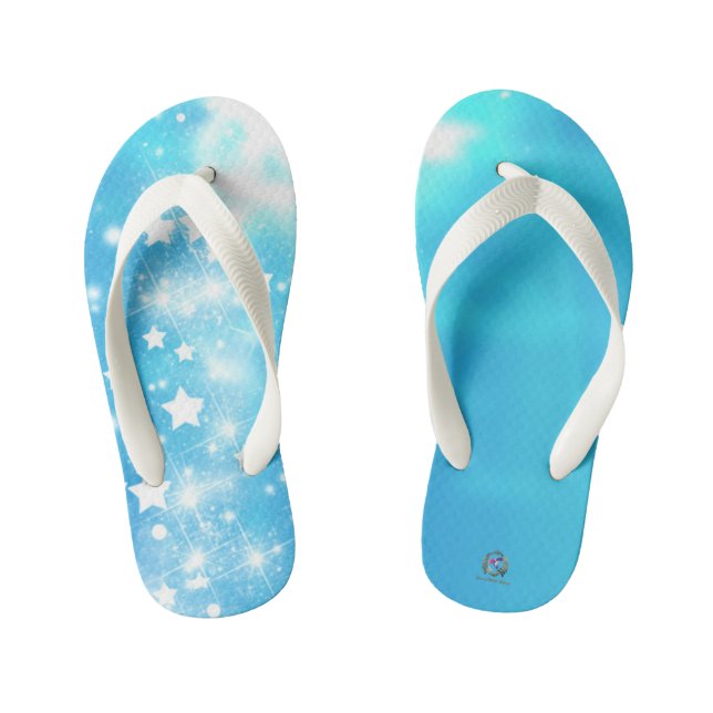 Flip Flops Whale Magic Light Blue (Footbed)