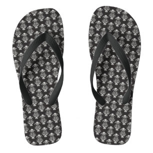 Flip Flops/White Damask Jandals