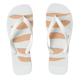 Flip-flops with Orange Tiger Stripes Jandals