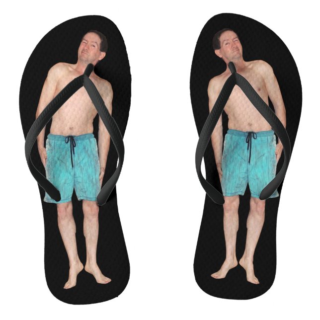 Flip Flops with tiny guy (Footbed)
