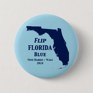 Flip Florida Blue in 2024 6 Cm Round Badge
