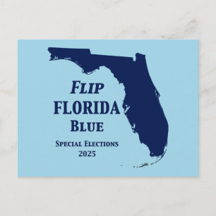 Flip Florida Blue in 2024 Postcard