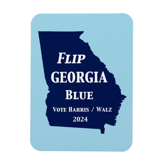 Flip Georgia Blue in 2024 Magnet (Vertical)