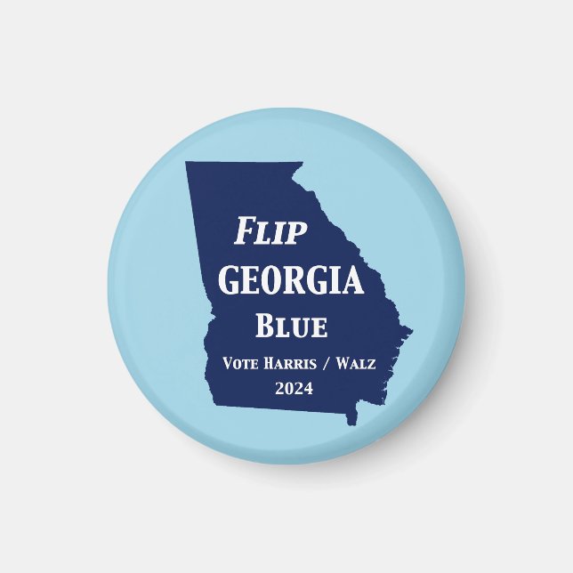 Flip Georgia Blue in 2024 Magnet (Front)