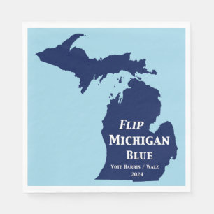 Flip Michigan Blue in 2024 Napkin