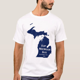 Flip Michigan Blue in 2024 T-Shirt