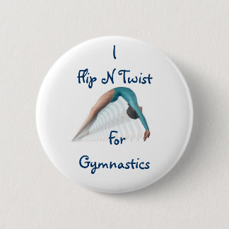 Flip N Twist, ForGymnastics 6 Cm Round Badge