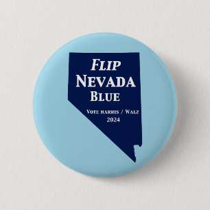 Flip Nevada Blue in 2024 6 Cm Round Badge