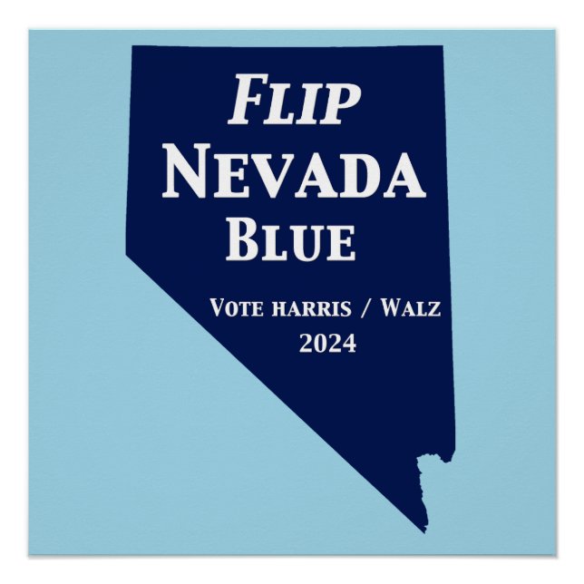 Flip Nevada Blue in 2024 Poster (Front)