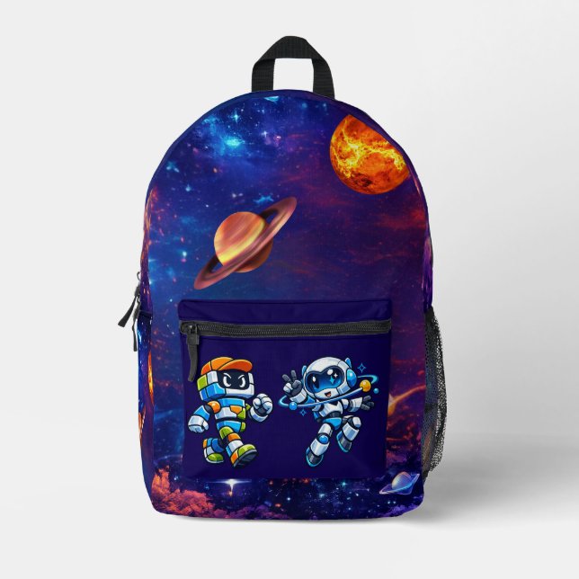 FLIP & NOVA Galaxy Adventure Backpac Printed Backpack (Front)