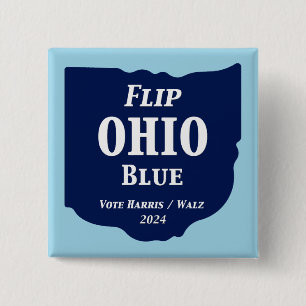 Flip Ohio Blue in 2024 15 Cm Square Badge