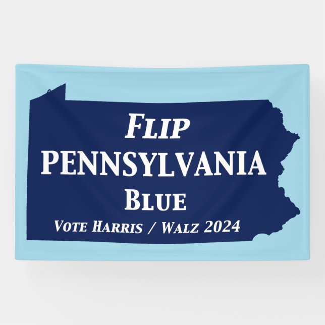 Flip Pennsylvania Blue in 2024 Banner (Horizontal)