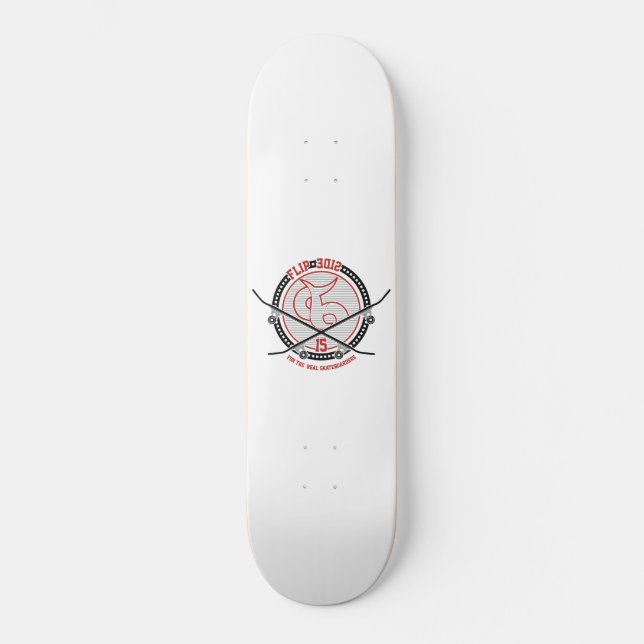 Flip Side For The Real Skateboarders Skateboard (Front)