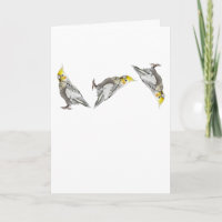 Flip the Bird Cockatiel Funny Dad Joke Silly Ha Ha