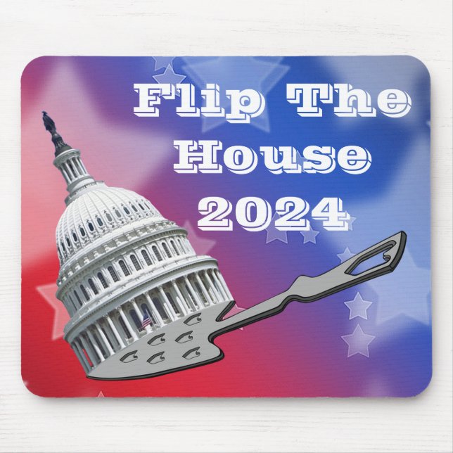 Flip The House Vote Blue 2024 Mouse Pad (Front)