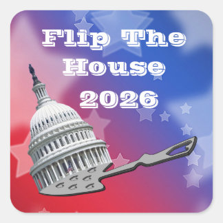 Flip The House Vote Blue 2026 Square Sticker