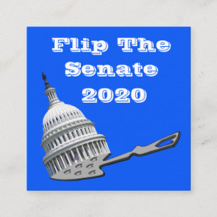 Flip The Senate Vote Blue 2020 Square Business Card