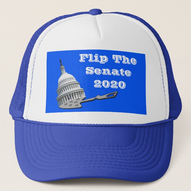 Flip The Senate Vote Blue 2020 Trucker Hat (Front)