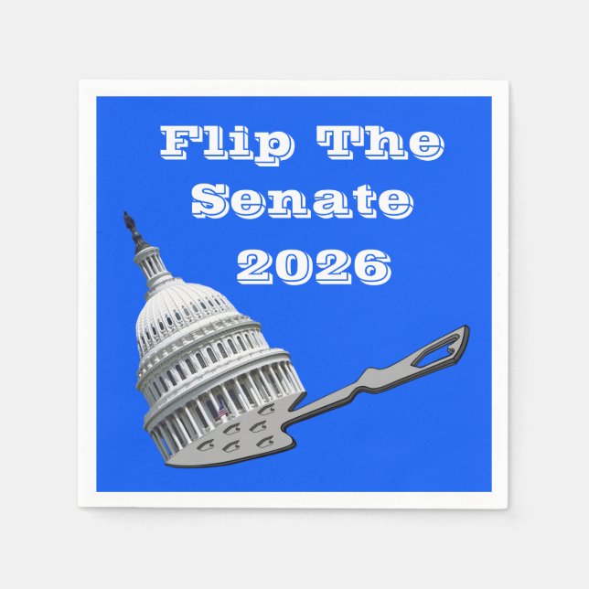 Flip The Senate Vote Blue 2026 Napkin (Front)