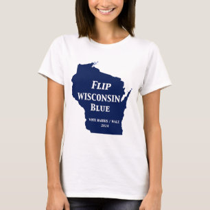 Flip Wisconsin Blue in 2024 T-Shirt