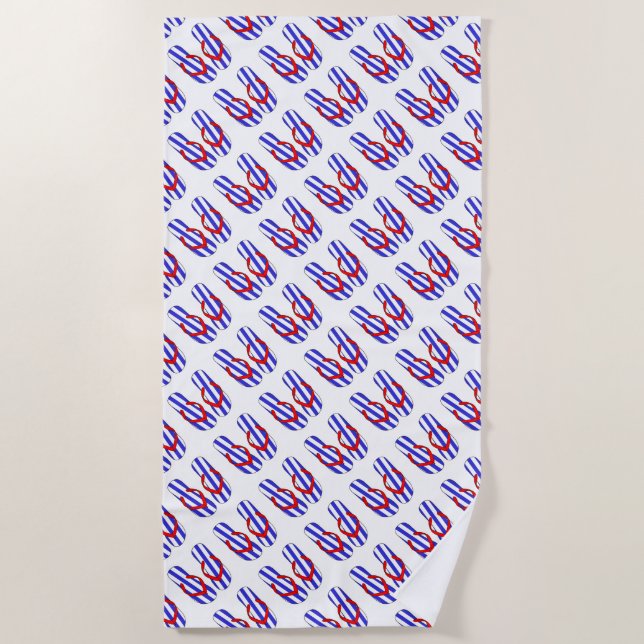 Flipflops Beach Towel (Front)