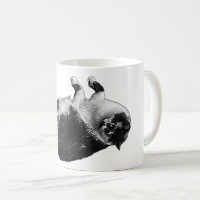 Flipped Feline Morning Mug (Front Right)