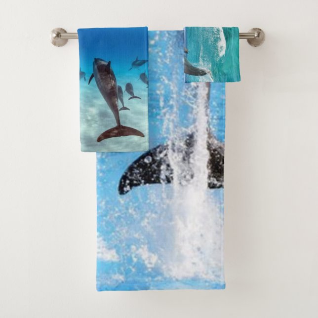 Flipper Fun Bath Towel Set (Insitu)