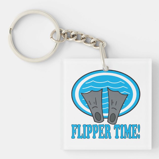 Flipper Time Key Ring (Front)