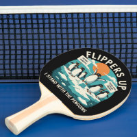 Flippers Up I Stand With Penguins Funny Resist 