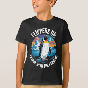 Flippers Up Stand With The Penguins Liberation Day T-Shirt