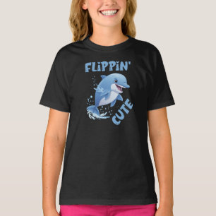 Flippin' Cute Dolphin Kids T-Shirt