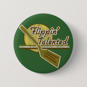 Flippin' Talented 6 Cm Round Badge