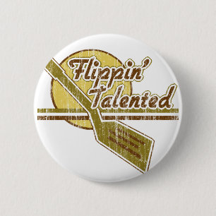 Flippin' Talented 6 Cm Round Badge