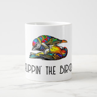 FLIPPIN' THE BIRD LARGE COFFEE MUG