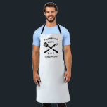 Flipping Awesome Dad | BBQ Gift Personalised Name Apron<br><div class="desc">Flipping awesome dad BBQ gift personalised name apron. The design is lettered in modern typography and the template is set up for you to add your custom text and name. Perfect for Father's day,  dad's birthday or a holiday!</div>