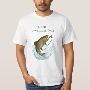 Flipping Awesome Dad kids names T-Shirt