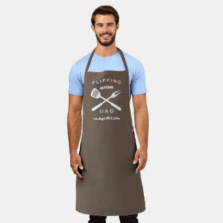 Flipping Awesome Dad | Men Gift Personalised Name Apron