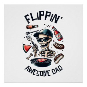 Flipping Awesome Dad Poster