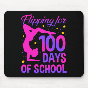 Flipping For 100 Days Of School Gymnastics Gymnast Mouse Pad