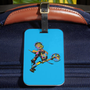 Flipping Out! - Freestyle Motocross Stunt Luggage Tag