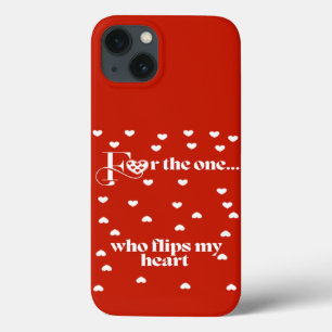Flips My Heart - Red iPhone 13 Case