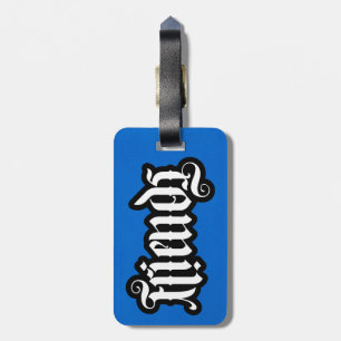FlipScript Ambigram Luggage Tag