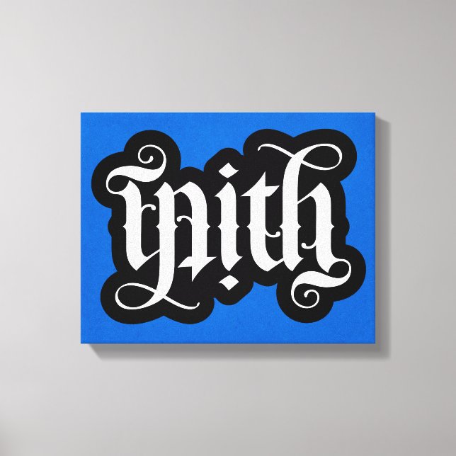 FlipScript Ambigram Wrapped Canvas (Front)