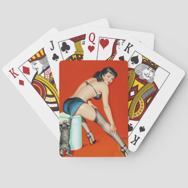 Flirt 1950 Pin Up Playing Cards (Back)